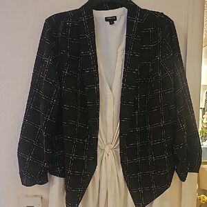 Torrid Black Lilac Plaid Women's Jacket